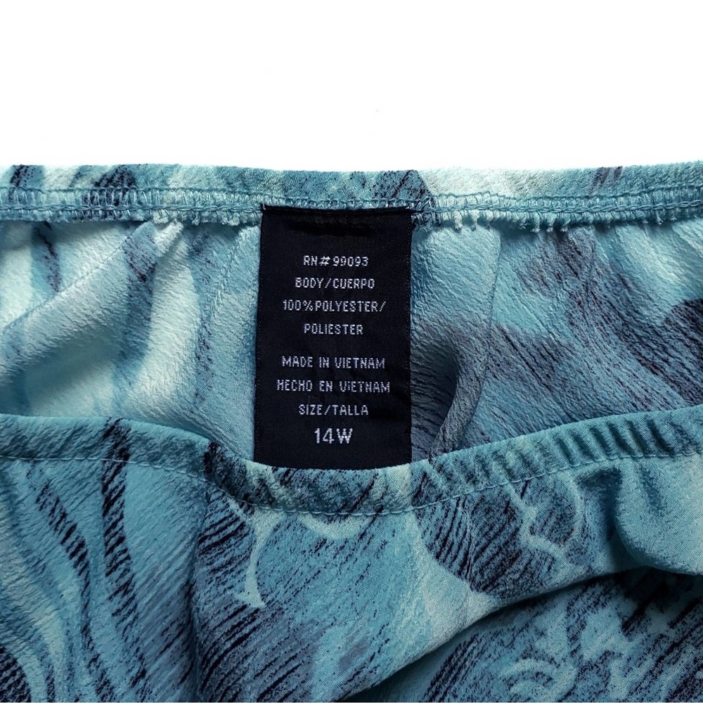Dana Kay Tropical Print A-Line Skirt - Picture 5 of 5
